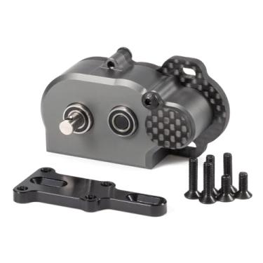 Imagem de CobraCrawler NOD Transmission Tiny LCG Gearbox,LCG Transmission,Machined Ultralight LCG Transmission Tiny Gearbox with Slidable Shim for Straight Axle Axial AR44 AR45 Enduro Vanquish F9 F10 (Gray)