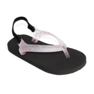 Imagem de Sandália Chinelo Molekinha Menina Infantil Papete Conforto, Preto, 19-