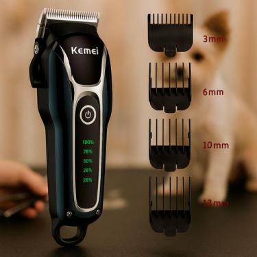 Imagem de Maquininha Kemei Pet Com Kit Para Tosa - RELET