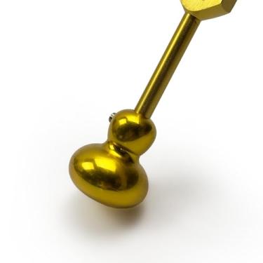 Imagem de Acessório premium de bota ponderada para diapasões - Schumann 93,96 - Afinação óssea osteofônica, estimulação tátil, transferência de vibração - cura de som e harmonização de biocampo - ouro