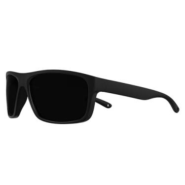 Imagem de WISTON Z87 Óculos de sol esportivos de segurança para homens, proteção UV400, resistente a impactos, envolvente TR90, armação retangular Z8247, Preto fosco/preto escuro, XG