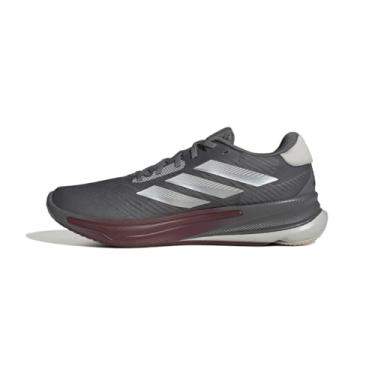 Imagem de adidas Tênis de corrida masculino Supernova Ease, Cinza/Prata Metálico/Vermelho Sombra, 39