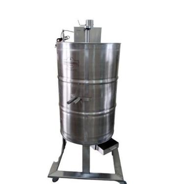 Imagem de Churrasqueira Costelão Tecnogrill Tambor em Inox Móvel Rotativa c/ Mot