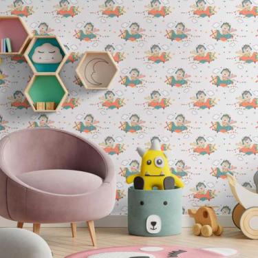 Imagem de Papel De Parede Adesivo Avião N09078 0,58x2,5M - Adesivo BR