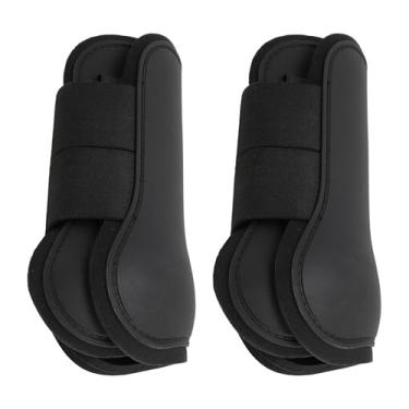 Imagem de Botas de tendão de cavalo botas de cavalo frontal de cavalo botas esportivas de cavalo botas de perna de cavalo premium confortável botas de cavalo protetor duráveis ​​para pular (S)