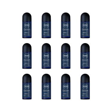 Imagem de Desodorante Roll-On Nivea 50Ml Men Deep Carvao Ativado-12Un