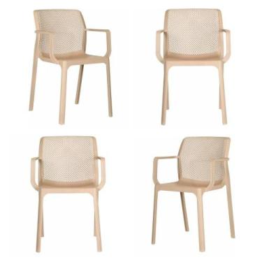 Imagem de Kit 04 Cadeiras Sardenha Polipropileno Fendi - 73396 - Sun House