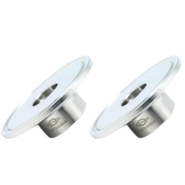 Imagem de QiiMii Encaixe de tubulação roscada fêmea sanitária para braçadeira tripla de 2 polegadas (virola OD 64 mm) Tamanho do cano: 1/2 polegada NPT) Pacote com 2