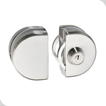 Imagem de Fechadura Auxiliar Pressão 2 Folhas Vidro/Vidro Porta Correr