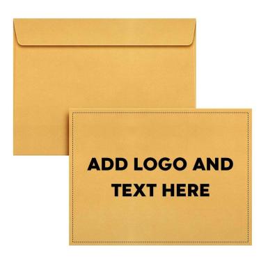 Imagem de Envelopes de livreto S, impressão superfina, 9 x 12 cm, marrom, Kraft, pacote com 50