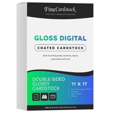 Imagem de Papel de cartolina S Impressão superfina em frente e verso brilhante