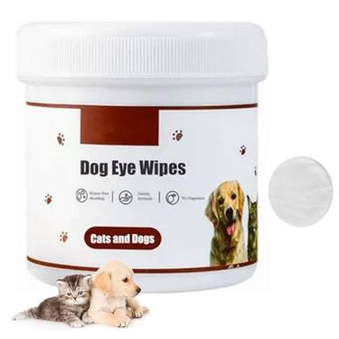 Imagem de Lenço Umedecido Pet Cachorro Cao Gato Limpeza Olhos Animal de Estimaçao Suave Seguro Hipoalergenico