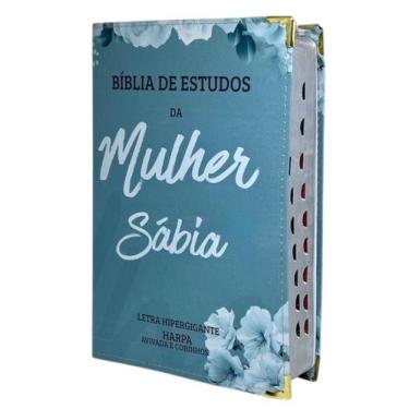 Imagem de Bíblia Estudo Mulher Sábia Letra Grande esboços temáticos Pentecostal 