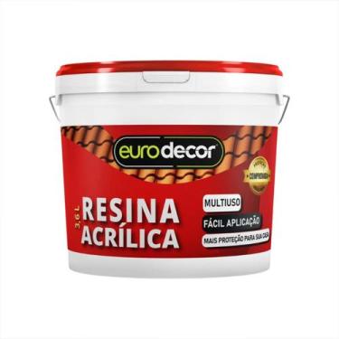 Imagem de Resina Acrílica Brilhante Multiuso Base Água 3,6l e 1L Eurodecor, 3,6L