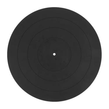 Imagem de Tapete de prato para toca-discos, tapete protetor para toca-discos de vinil, reduz poeira estática, compatibilidade universal