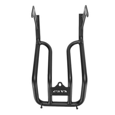 Imagem de Diydeg Rack de Bagagem Traseira Motocicleta, Carbono Aço de Aço Motocicleta Center Rack de Bagagem Suporte para Suporte de Moto Transportador de Carga Central para Ct125 Trilha 125 Cub