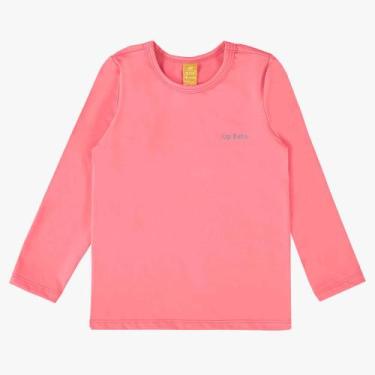 Imagem de Camiseta Praia Bebê e Infantil Proteção UV50+ Cores Up Baby, Rosa flúo