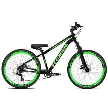 Imagem de Bicicleta Kog Aro 29 Tipo Freeride Alumínio Aro Vmaxx Preto com Verde-Unissex