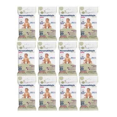Imagem de Kit C12 Lenço Umedecido Pocket C20 - Personalidade Baby - Eurofral - P