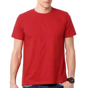 Imagem de Camiseta Masculina Algodão Básica Camisa Atacado 30.1  Lisa-Masculino