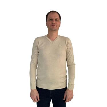 Imagem de Suéter Sallo Linha Confort Bege 8200 - Bege G-Masculino