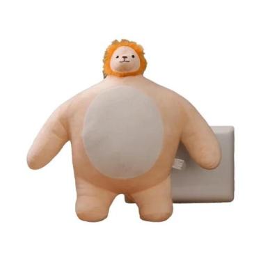Imagem de Urso De Pelúcia Com Cabeça Pequena, Brinquedo De Pelúcia 22/45cm, Leão