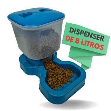 Imagem de Tratador Automático para Cães de Grande Porte - Comedouro Pet (Azul)