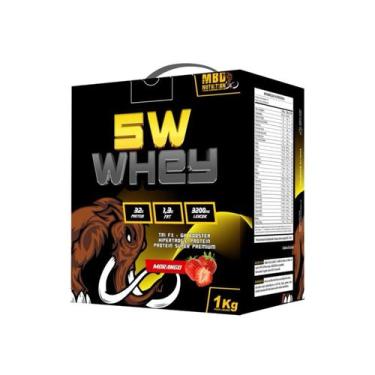 Imagem de Whey Protein 5W MBD Nutrition 1kg Proteína Concentrada Treino Musculaç
