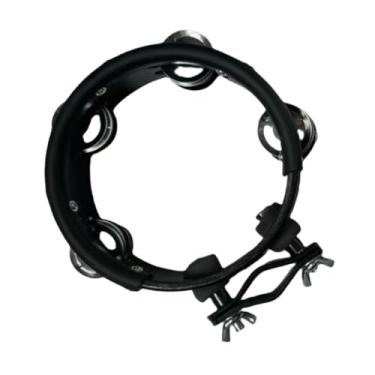 Imagem de simhoa Pandeiro de percussão para bateria, instrumento musical de mão, Preto