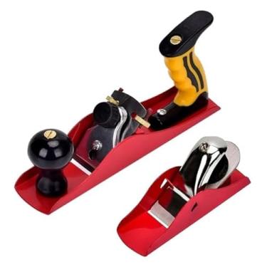 Imagem de Kit Jogo De Plaina Manual Para Madeira Com Laminas Profissional 2 Peças