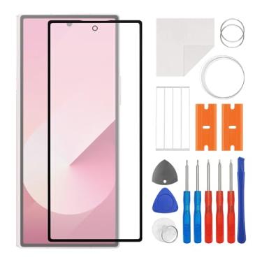 Imagem de SWARK Nova substituição de lente do painel externo de vidro frontal + OCA compatível com Galaxy Z Fold 6 5G Galaxy Z Fold6 com kit de reparo atualizado - sem tela LCD e digitalizador sensível ao toque