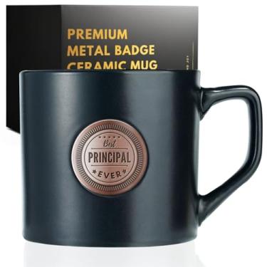 Imagem de Onebttl Principais presentes de agradecimento para homens e mulheres, caneca de café pesada com emblema dourado para aposentadoria de Natal, 425 g - Melhor