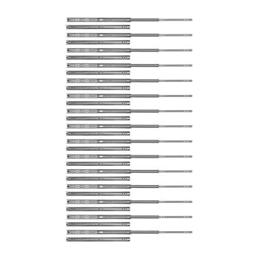 Imagem de Kit 30 Corrediças Telescópica 45Cm Para Gaveta Trilho 15 Par