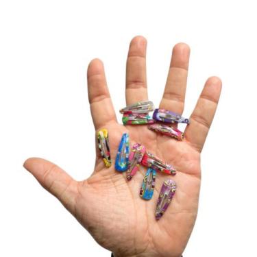 Imagem de Kit 110 Presilhas Tic Tac Prendedor De Cabelo 3cm Pequenas - Genérica