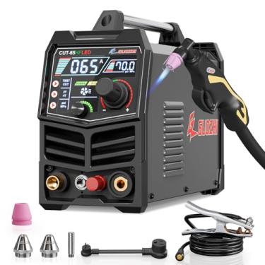 Imagem de GZ GUOZHI Cortador de plasma 65 Amp alta frequência sem toque tela digital display inversor DC 110/220V dupla tensão blowback máquina de corte plasma CUT-65HFLED