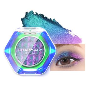 Imagem de CHARMACY Sombra com glitter multicromático, pigmentação intensa, camaleão, cintilante, iluminador brilhante, maquiagem duocromática, acabamentos multireflexivos, maquiagem metálica para os olhos #05