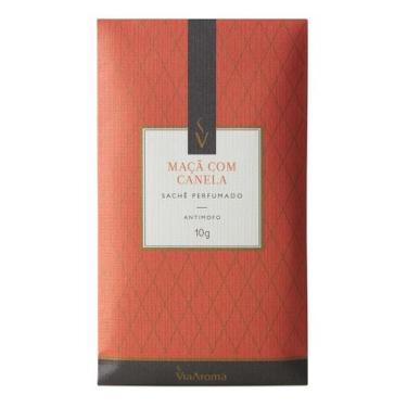 Imagem de Kit 10 Sachês Perfumados Via Aroma 10g Guarda-roupa Armarios, MAÇÃ COM