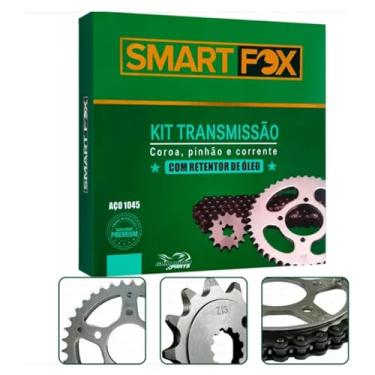Imagem de Smart Fox Kit Transmissão, Coroa 37Z, Pinhão 13Z, Corrente 520HO 106L com Retentor de Óleo, Aço 1045 - CBX 250 TWISTER - 41300-DF1-CB03