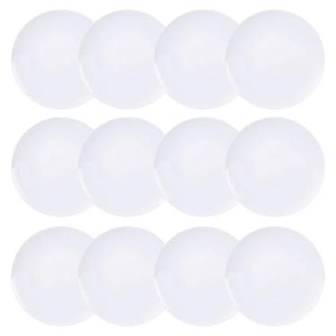 Imagem de Jogo 12 Pratos Raso Porcelana Branco Liso 25cm para Jantar Tramontina Leonora