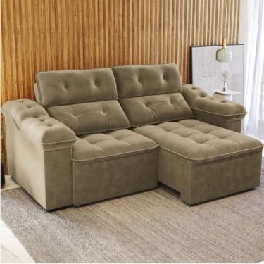 Imagem de KAPPESBERG - Sofá Sierra 260cm com Molas Ensacadas Retrátil e Reclinável Kappesberg