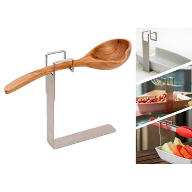 Imagem de Suporte Organizador para Pegador Buffet em Inox TLPRO (15cm) – Ideal para Pegador Universal, Pinça Culinária, Pegador de Salada, Pegador para Massa, Churrasco e Utensílios Tipo Concha