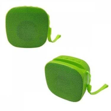Imagem de Caixa Som Bluetooth 5w Alça E Suporte Celular Al8297 - VERDE