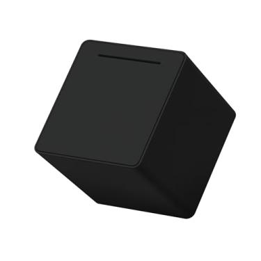 Imagem de Cofrinho de 15 cm para adultos para economia, caixa de plástico ABS para economia de dinheiro, deve quebrar para abrir cofrinho adulto para dinheiro (preto)