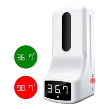 Imagem de Dispenser Automático De Álcool Gel Medidor Temperatura K9 - RoHS