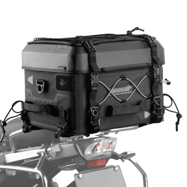 Imagem de Rhinowalk Combo de bolsa traseira impermeável para motocicleta 36L - bolsa superior rígida