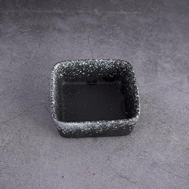 Imagem de 1 peça Prato de tempero de cerâmica criativo pequeno prato de salada de vinagre prato de óleo prato de molho de soja louça prato de lanche