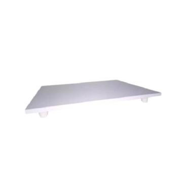 Imagem de Tabuleiro p/ Bolos Retangular  MDF 30X50CM X 9MM BRANCO - DA PRAÇA