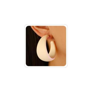 Imagem de Brincos de argola grossos femininos modernos dos anos 80 e 90, brincos de Halloween, acessórios dos anos 80, brincos de acrílico, bijuterias de fantasia, Acrílico, Sem pedra preciosa