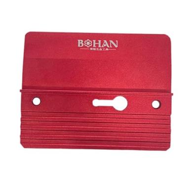 Imagem de harayaa Ferramenta de montagem de drywall, painel auxiliar de teto, ferramenta de instalação de parede seca vermelha, fixador de placa de gesso para