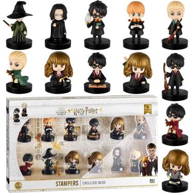 Imagem de Conjunto de carimbos Harry Potter 12 unidades com personagens - Severus, Draco, Minerva e Hermione